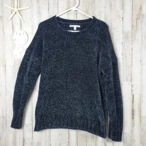 Seven7 Casual Everyday Crew Neck Long Sleeve Sweater Size Small Women Black